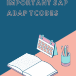 SAP ABAP TCODES